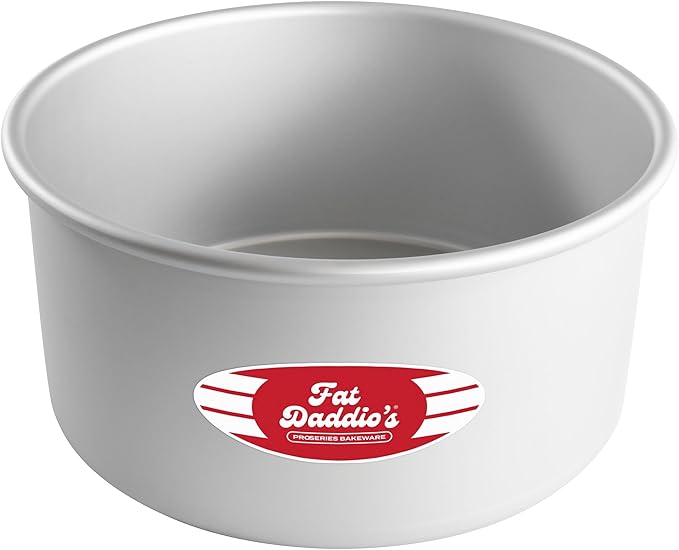 Fat Daddio's PRD-84 Anodized Aluminum Round Cake Pan, 8 x