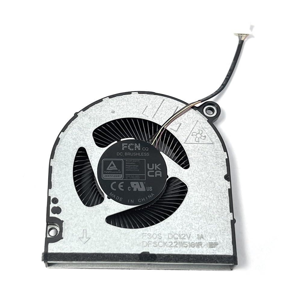 IFIXAI 12V New Laptop CPU Cooling Fan FS0S Replacement for Acer Nitro V 15 ANV15-51 ANV15-51-532J ANV15-51-59MT DFSCK22115181R FCNDQ5DC77F022