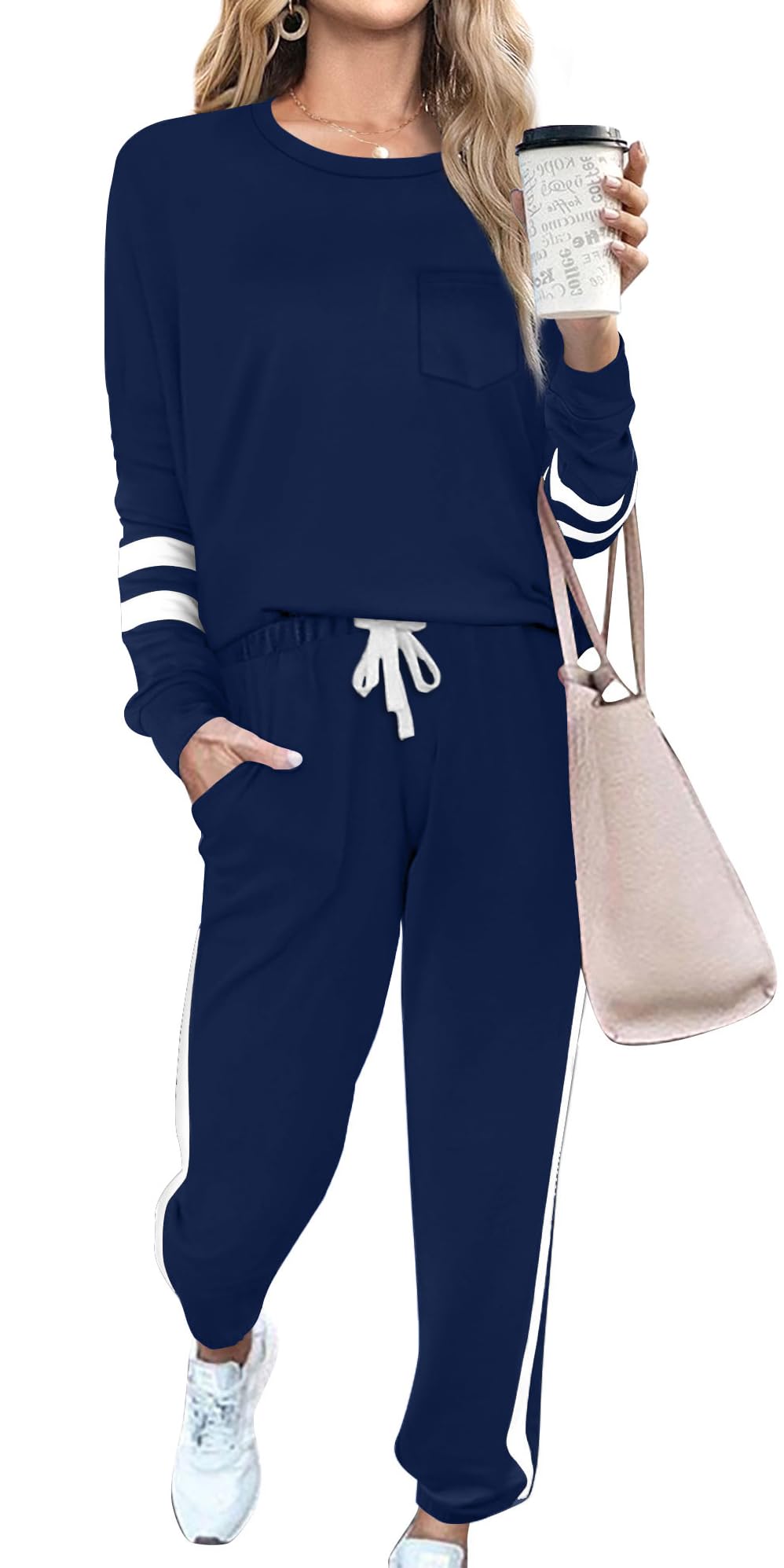 RUBZOOFSweatsuits for Women Sets 2 Piece Outfits Casual Lounge Sets 2 Piece Sweat Suits S-3XL