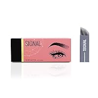 Vista 10 de Agujas de microblading Signal Embo para maquillaje permanente y preparación de tatuajes de cejas por Amber Lash para profesionales (1225)