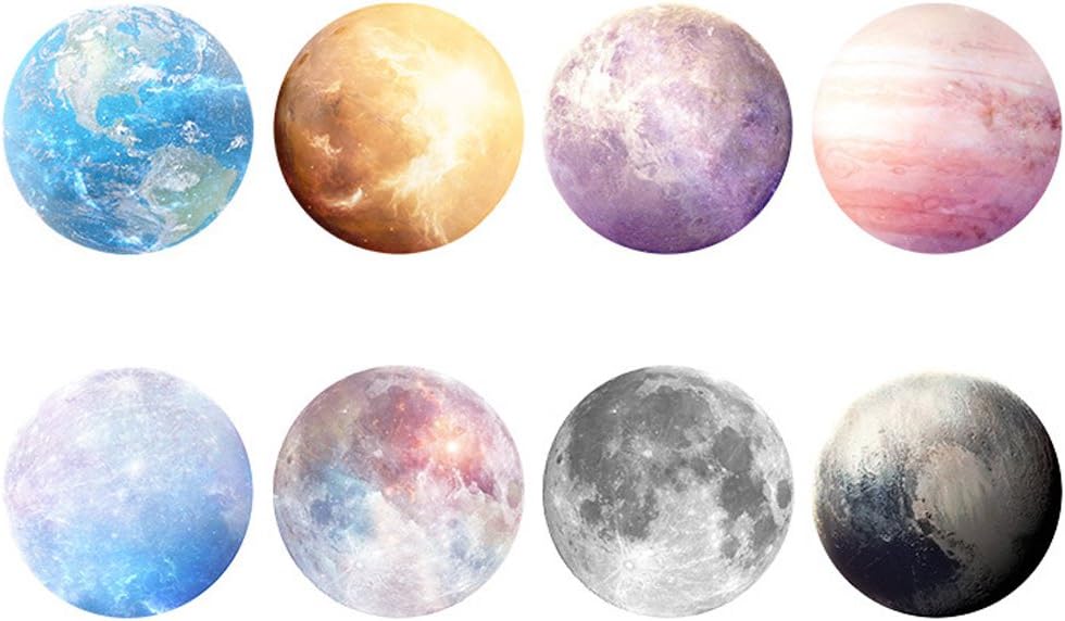 HaloVa Mouse Pad, Anti Slip Planet Mouse Mat for Desktops, Computer, PC and Laptops, Customized Round Mouse Pad for Office and Home, Mercury