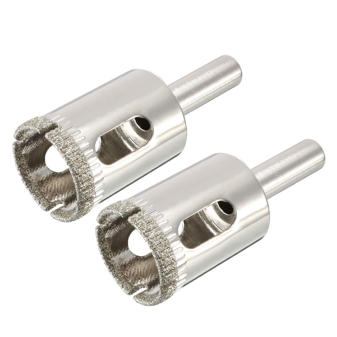 sourcingmap 2PCS 22mm Diamond Coated Hole Saw Drill Bits for Glass Ceramic Tile Marble Rock Porcelain Bottles Pots Brick - Image 2