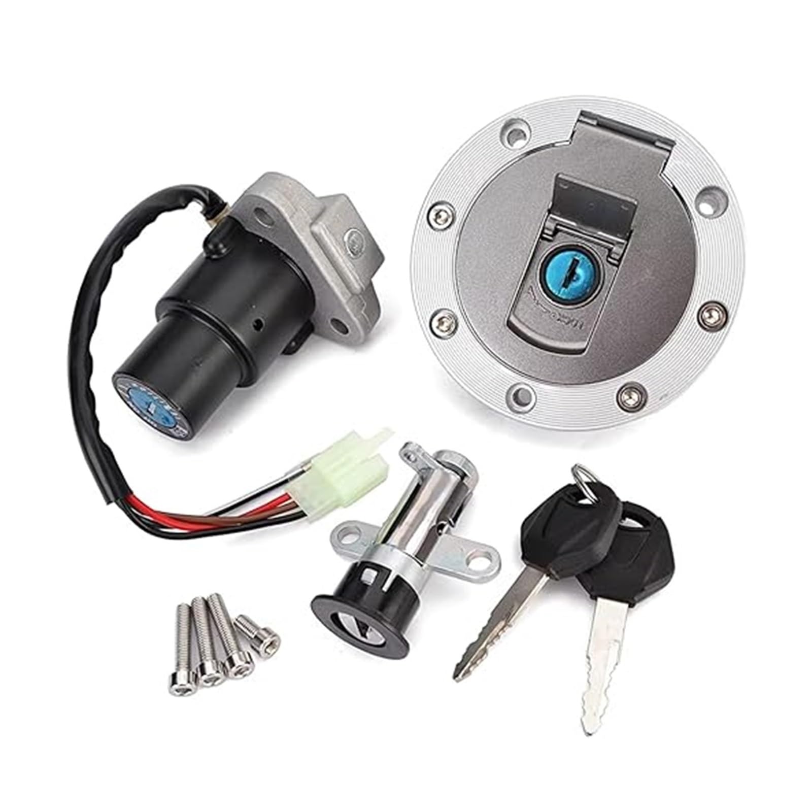 Interruttore Di Accensione Blocco Kit Di Blocco Sedile Con Chiave Interruttore Accensione Chiavi Per TZR125 Per TZR150 Per TZM150 Per TDM850 Per TZM 150 850(Set)