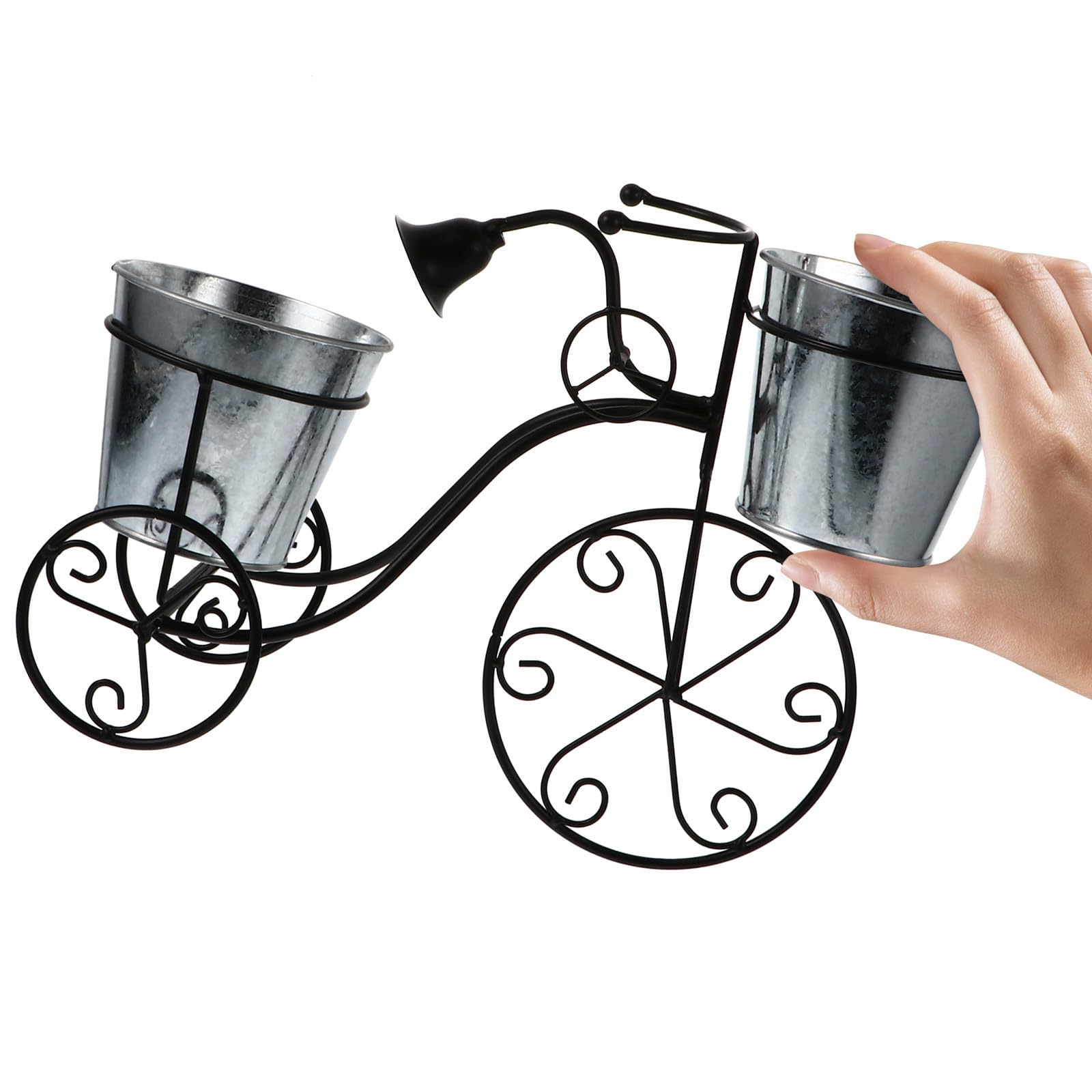 Support de Pot de Fleurs de Vélo Vintage pour Succulentes