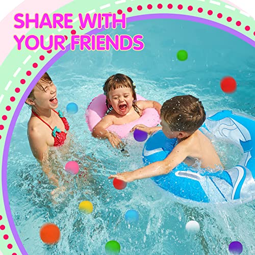 Deekin 200 Pcs Reusable Water Balloons, Water Sponge Balls - image 6