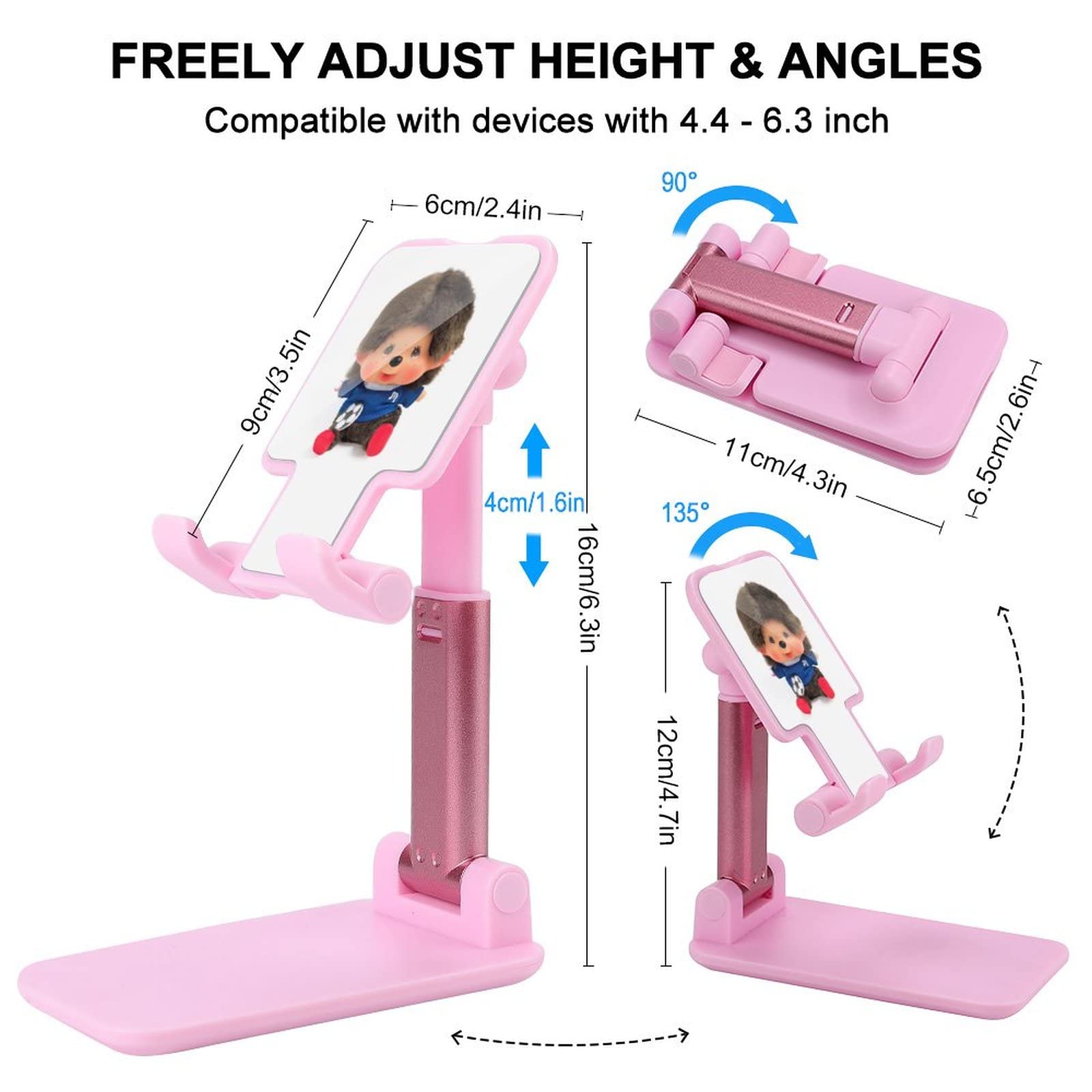 Amazon.co.jp: モンチッチ スマホスタンド ホルダー 卓上 コンパクト