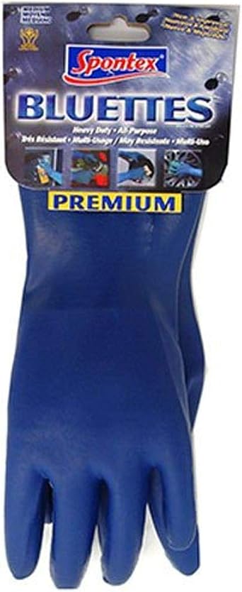 Spontex Large Rubber Gloves, Blue