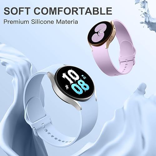 Miniatura 2 de GEAK Paquete de 3 correas sin huecos compatibles con Samsung Galaxy Watch 6 1.732 in 1.575 inGalaxy Watch 5Watch 4 1.575 in 1.732 inGalaxy Watch 5