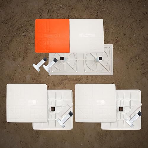 Miniatura 6 de Champion Sports Juego de base de béisbol de seguridad recreativa con Breakway Double First Base - Juego de base de seguridad de impacto de liberación