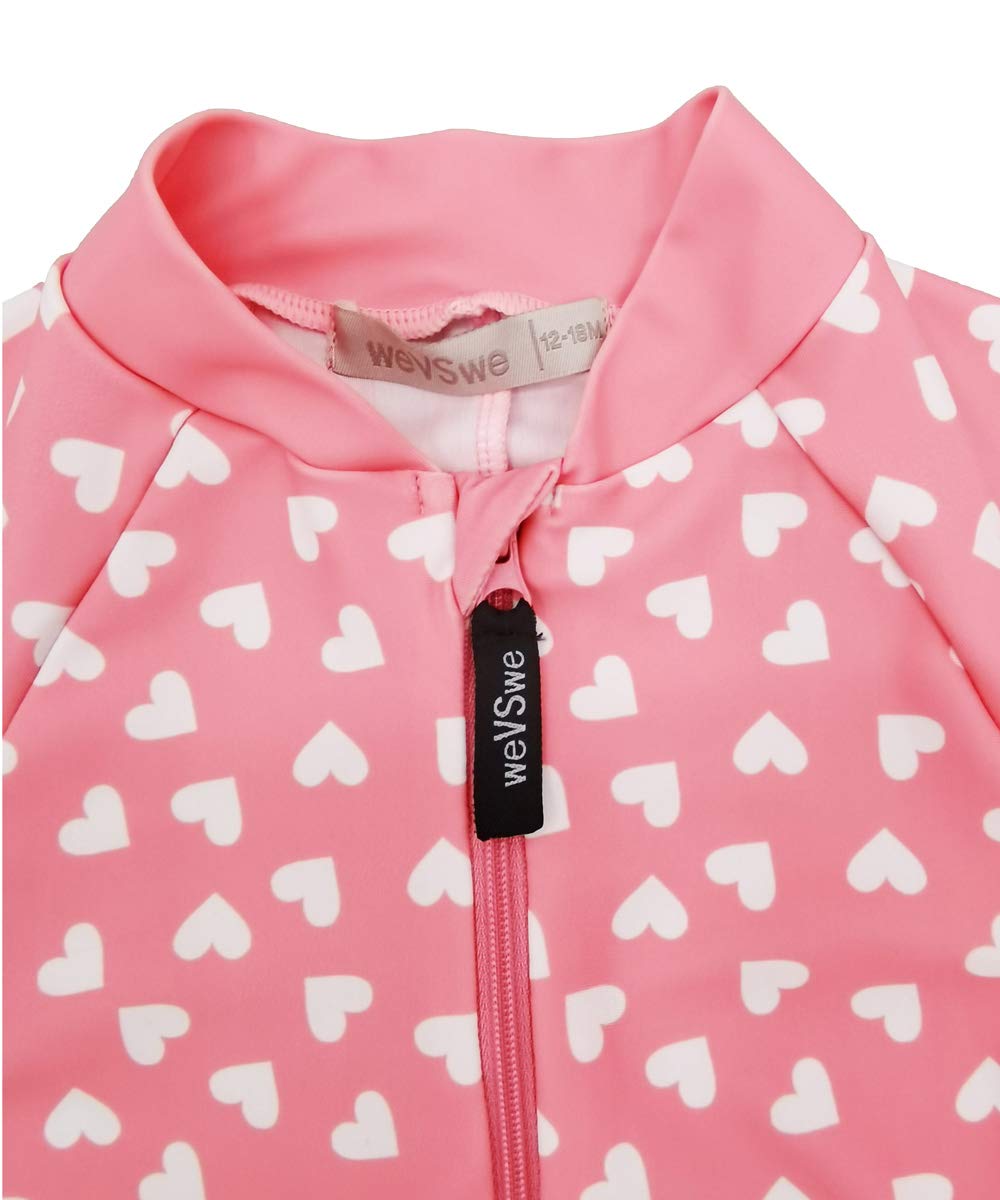 weVSwe Baby Toddler Boy Swimsuit Long Sleeve Baby Swimwear UPF 50+ Sun Protection Rash Guard Swimming Costume with Crotch Zipper 0-3 Years — view 114