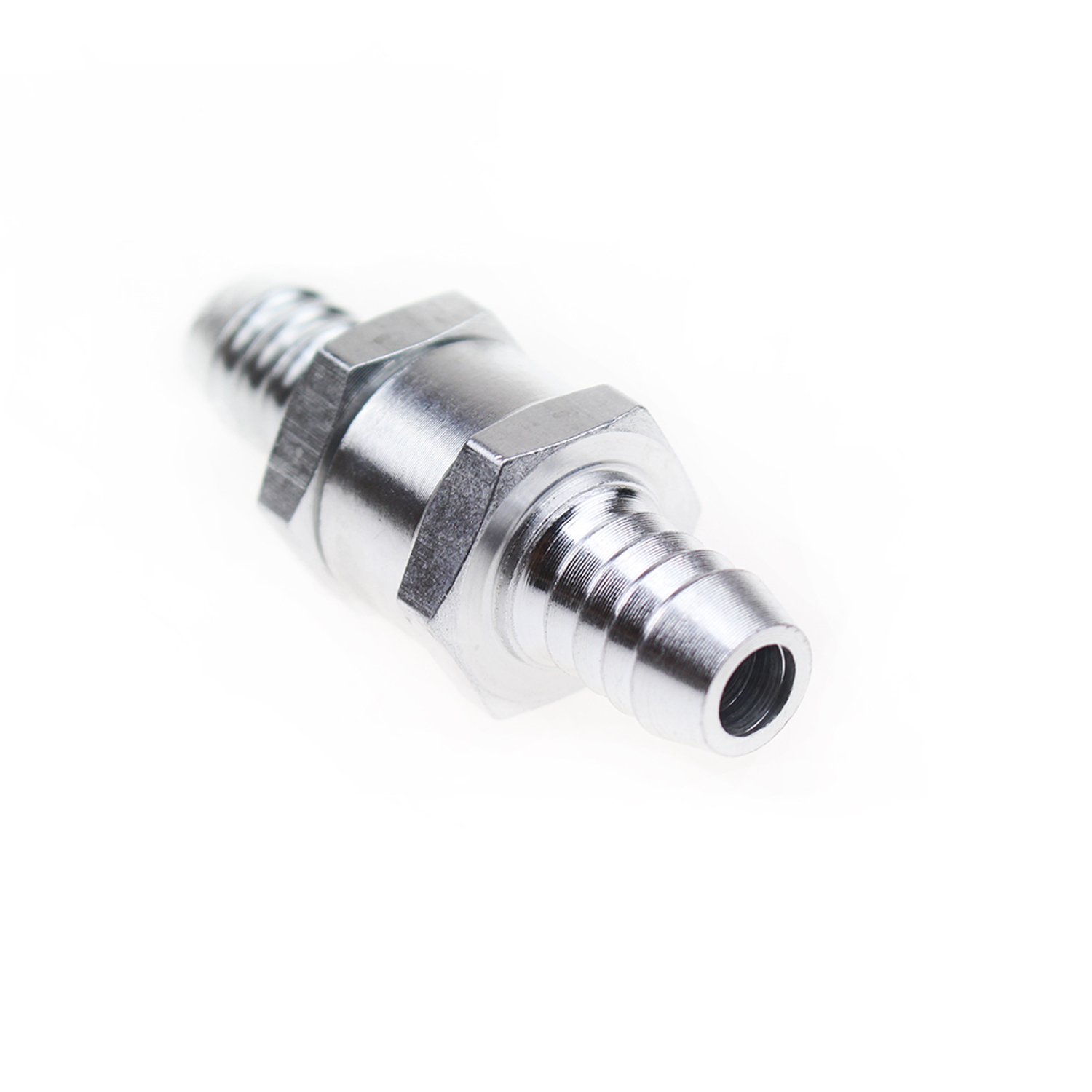 12mm 1/2" Fuel Check Valve, Non-Return One Way Hose Check Valve Silver - Foto 5