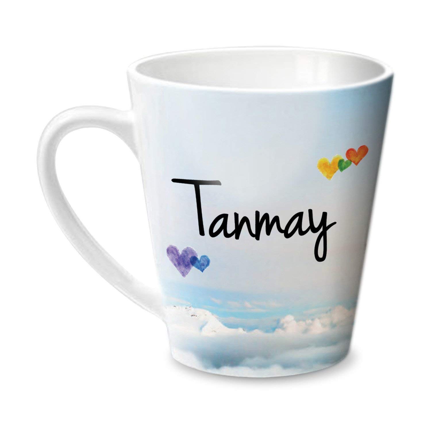 Hot MuggsSimply Love You Tanmay Conical Personalised Name Ceramic, 315ml, 1 Unit