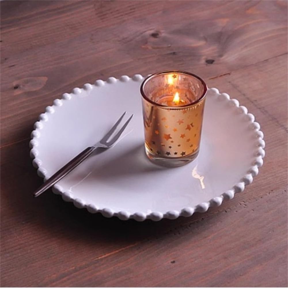 Hiseng Bougeoirs Photophore en Verre pour Bougies Chauffe-Plat, Ciel étoilé Bougeoir Votif pour Décorationde Table de Mariage, Maison, Anniversaire, Fête, Noël, Mariage (Lot de 12,Argent)