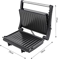 Vista 3 de Sandwich Maker, Toaster And Electric Panini Grill with Non-Stick Coating Plate for Sandwiches Grilled Cheese Steak, Easy To Clean, Heating Up Fast