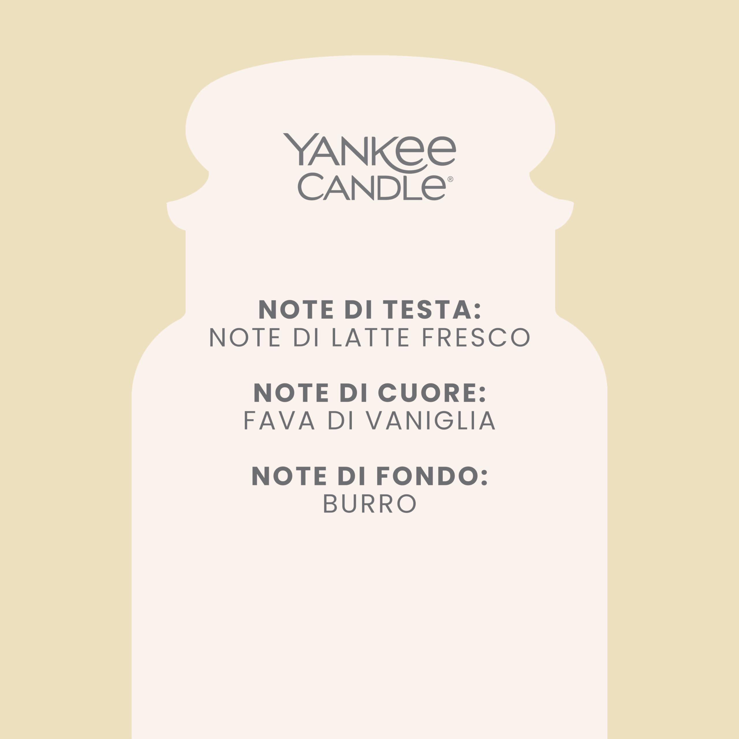 Yankee Candle Candela Profumata | Grande Barattolo alla French Vanilla| Candele a Lunga Durata: fino a 150 Ore | Regalo Perfetto per Donne
