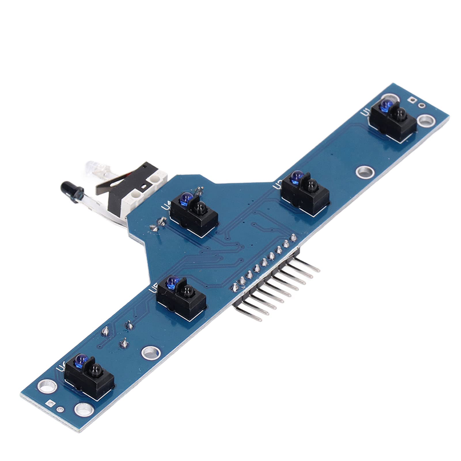Respicefinem Line Track Modules Infrared Sensor Module 18. 0×9. 0×2. Infrared Sensor Module Obstacle Avoidance Channel Tracking for Smart Car Toy Robot Indicator Channel