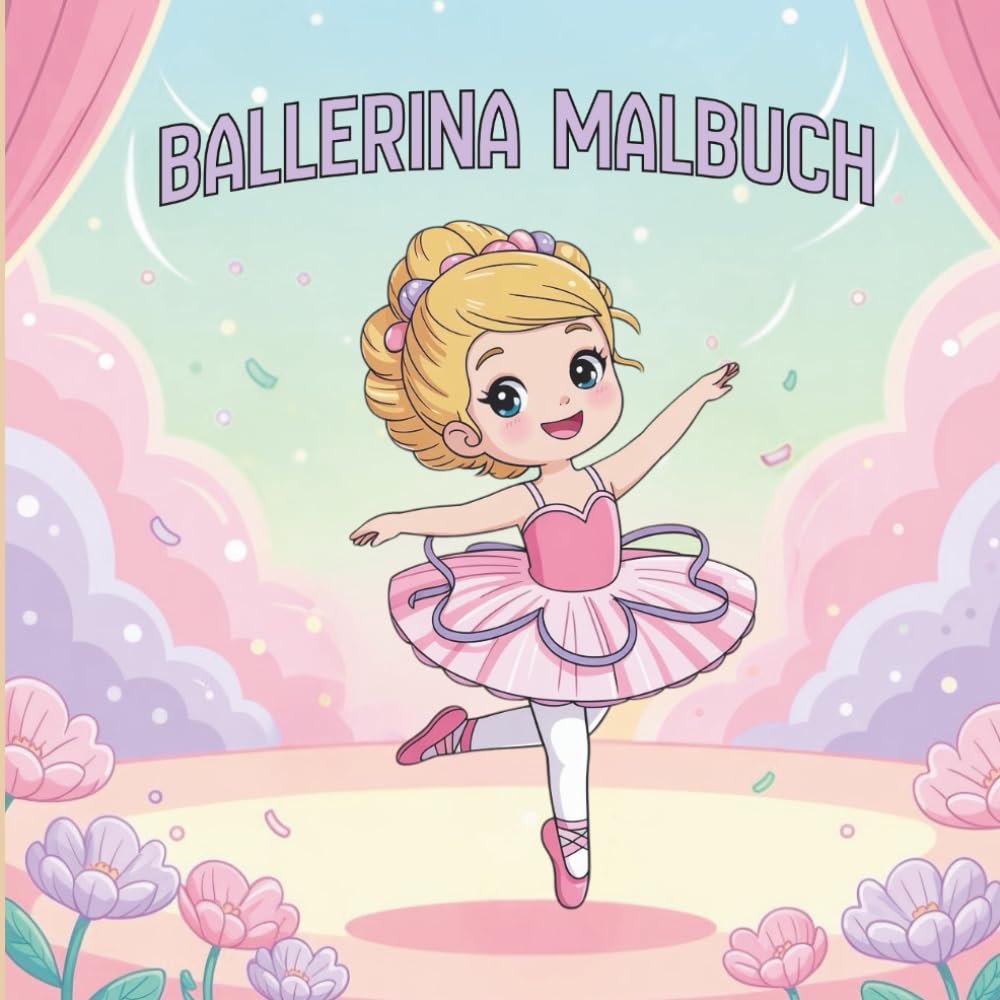 Mein erstes Ballerina‑Malbuch – Zauberhafte Tänzerinnen zum Ausmalen: Große, einfache Motive für Kinder ab 3 Jahren – perfekt für erste kreative Erfolgserlebnisse