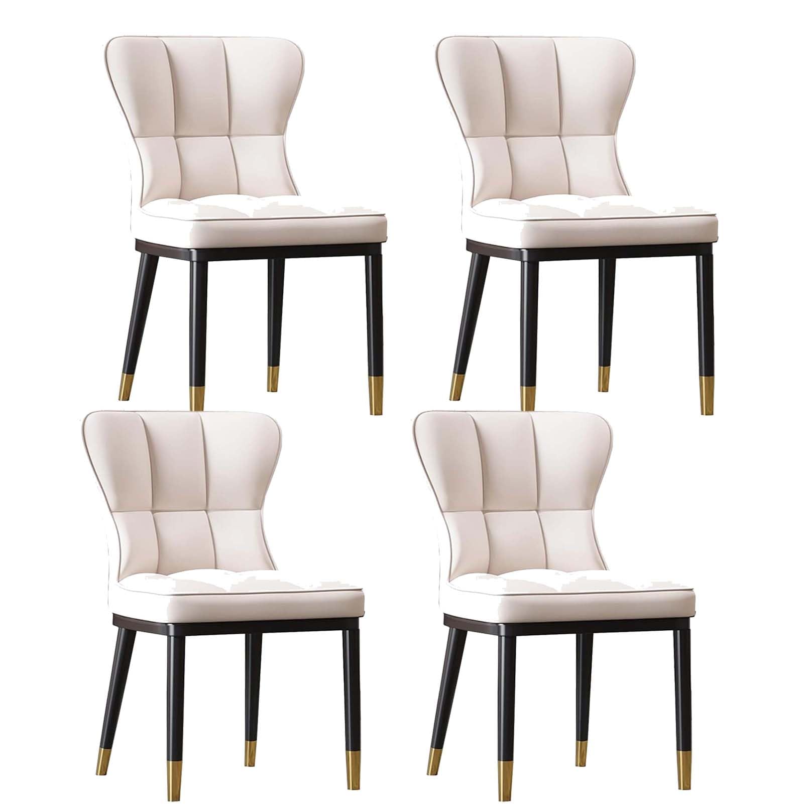 1/2/4/6er-Set Esszimmerstühle, Küchenstuhl mit Rückenlehne, Gepolsterter Stuhl, Esszimmer Stuhl, für Küche Esszimmer Wohnzimmer (C 4 Pcs Set)