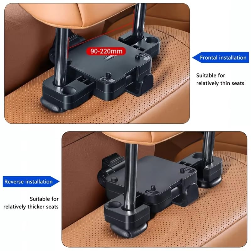 Kopfstütze Auto Kompatibel mit Suzuki Samurai, Auto Nackenkissen Einstellbare Nackenstütz Auto, Memory Foam Auto Sitz Kopfstütze,Black Grey
