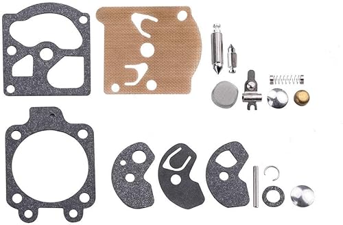 Miniatura 8 de Dalom Paquete de 2 piezas K10-WAT Kit de reconstrucción de carburador para WA WT Series 2 ciclos motosierra recortadora soplador de hojas Poulan