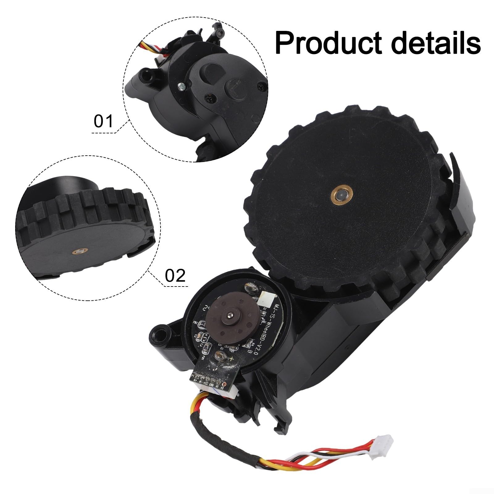 per ruota per destra Ricambio per honiture per q6 Pro Plastica (Right)