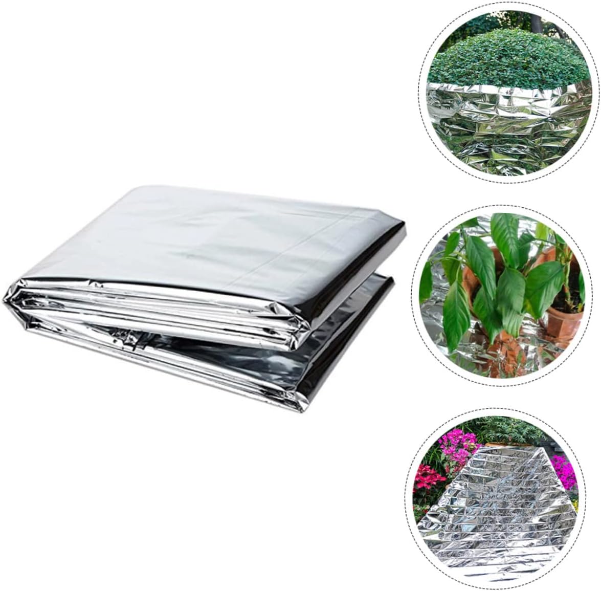 YARNOW 4pcs Reflective Film for Gardening High Reflectance Film for Greenhouses Plant Growth and Emergency Use Multi-Functional Outdoor Tool for Planting