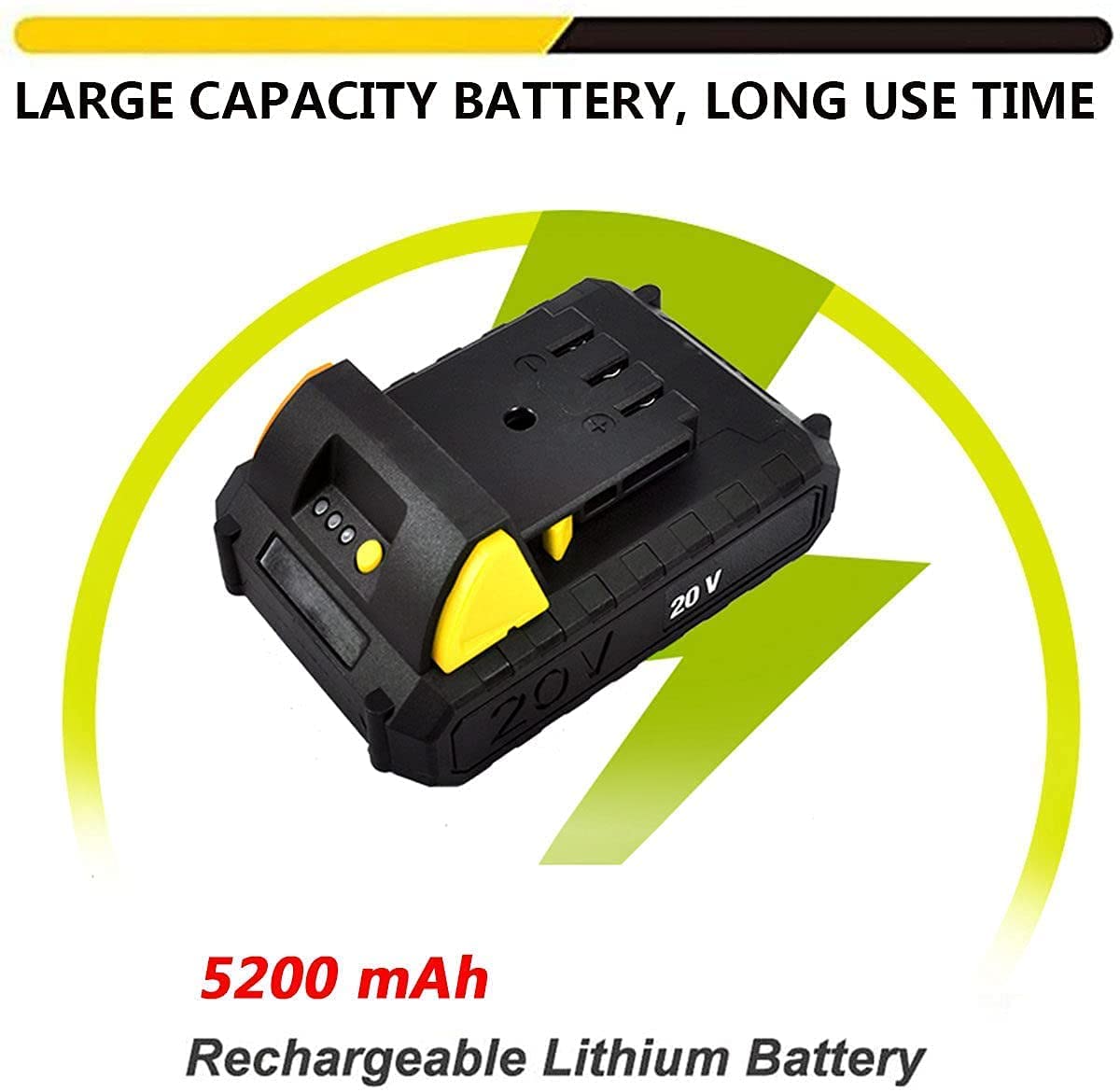 Rotavator eléctrico de 20V, cultivador inalámbrico de batería de Litio de 5200Mah con rotavators de Cuchillas, rotavator de timón for jardín de césped de asignación