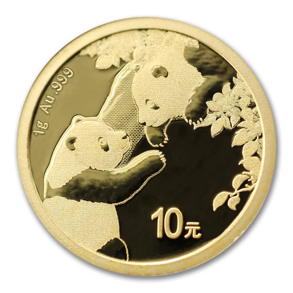 2016 - Present (Random Year) 1 Gram Gold Chinese Panda Brilliant Uncirculated Yuan ¥10 BU - Image 2