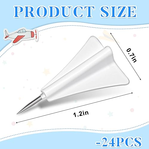 Miniatura 2 de Harloon 24 pines de papel para avión, pasadores de mapa, cubículo, tachuelas creativas para tablero de corcho, tablero de mensajes, chincheta,