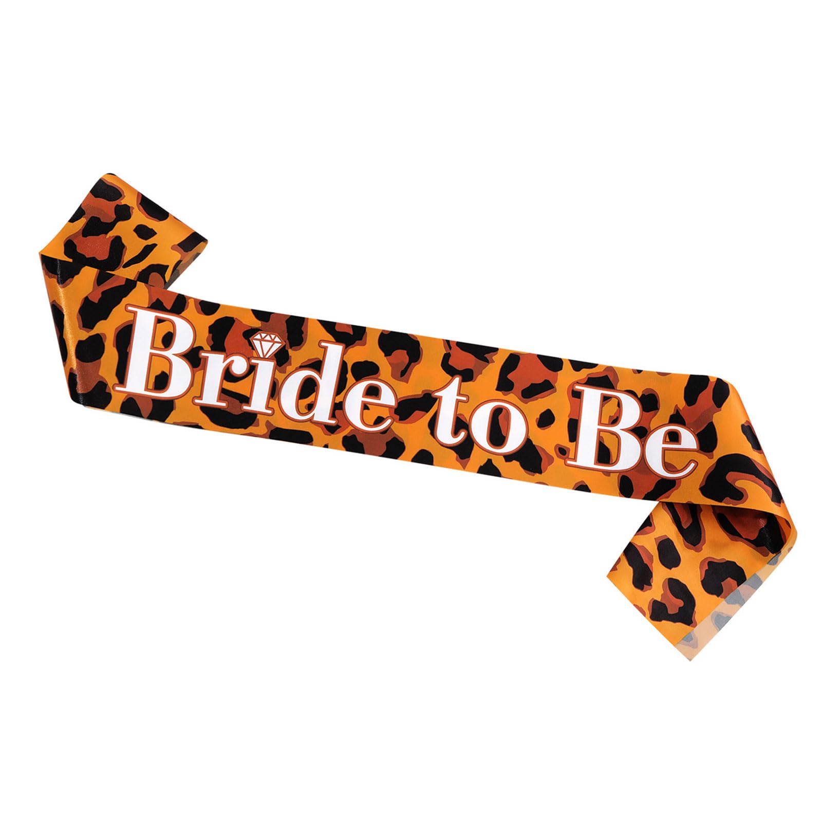 Alksubbm Unisex 1 Item Leopard Print Bride To Be Sash Jungle Cosplay Accessory Comfortable For Parties Halloween Animal Role Play