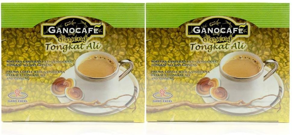 2 BOXES- Gano Cafe Ginseng Tongkat Ali Ganocafe (30 sachets)+ FREE EXPRESS SHIPPING