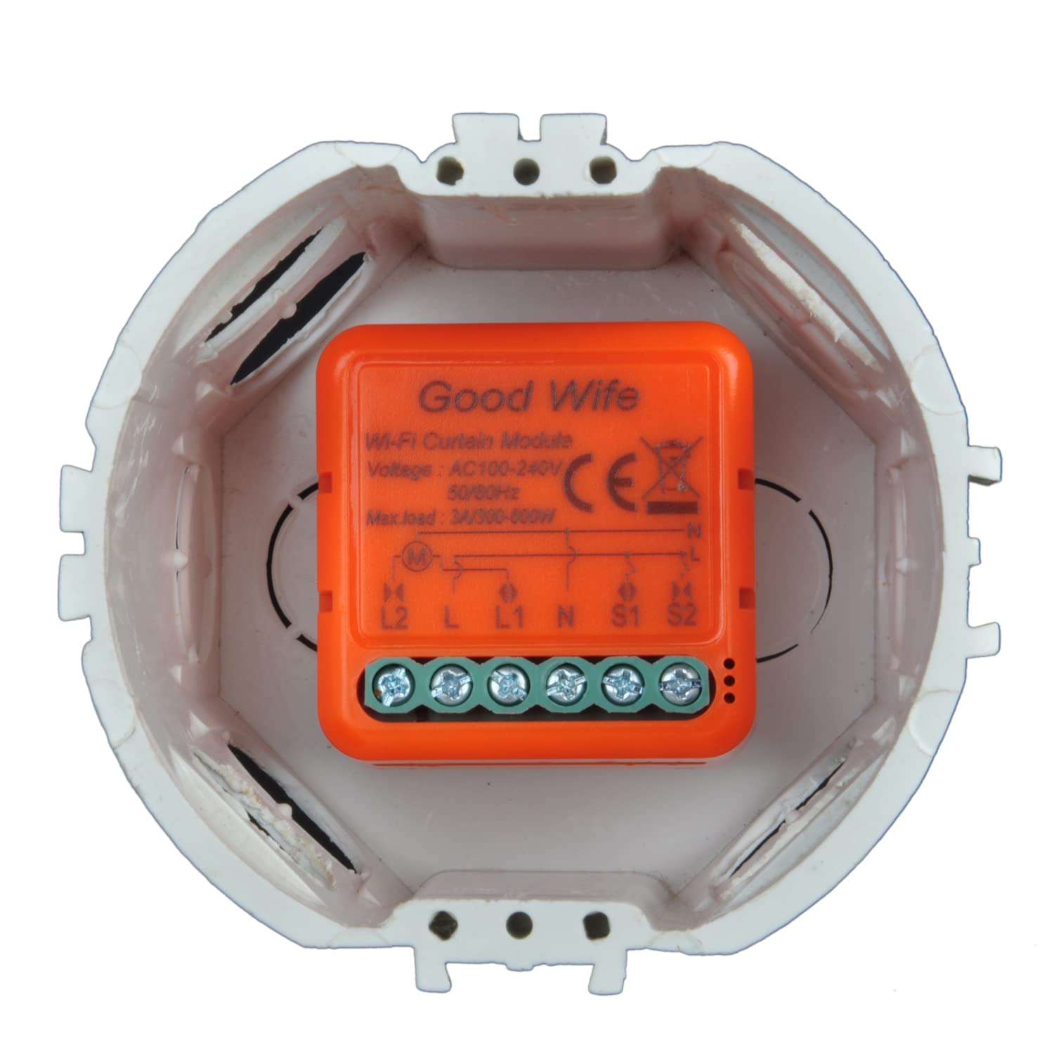 Good Wife Interruttore Tapparelle WiFi, Modulo Comando per Tapparelle Elettriche, Controllo Vocale con Alexa e Google Home, App Smart Life, Timer Switch per Persiane Avvolgibili e Tende, 300W