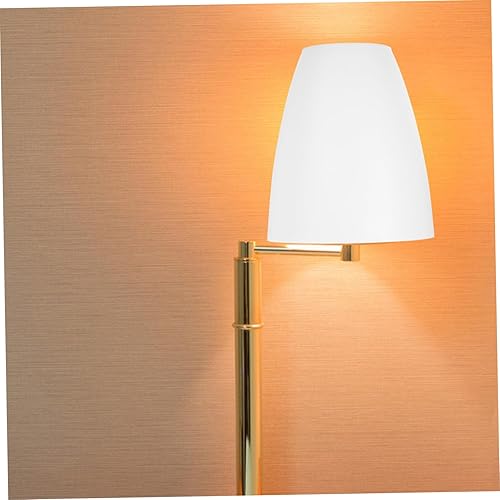 Miniatura 5 de BESPORTBLE Cubierta de lámpara plana blanca mediana pantalla de repuesto para mesa escritorio de pared fácil instalación