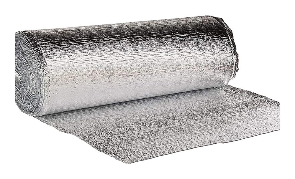 Isolant Thermique, Aluminisé a Bulles Double Face, Double isolation autocollante, pour fenêtres, véhicules récréatifs, toits(1x15m)
