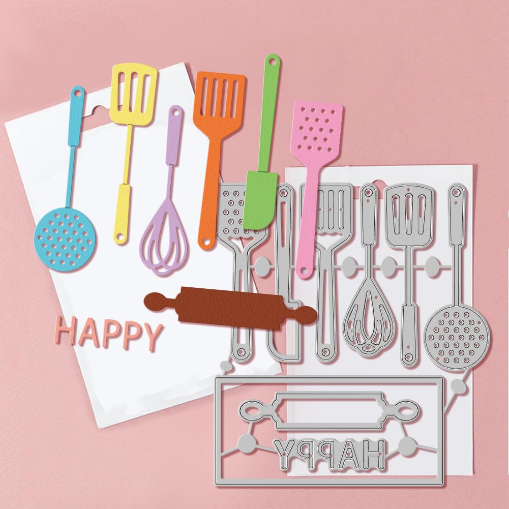 GLOBLELAND 3D Apron Snack Bag Cutting Dies Cooker Die Cuts Love Heart Template Stencil for Card Making Decoration DIY Scrapbooking Album Craft Decor - Image 3