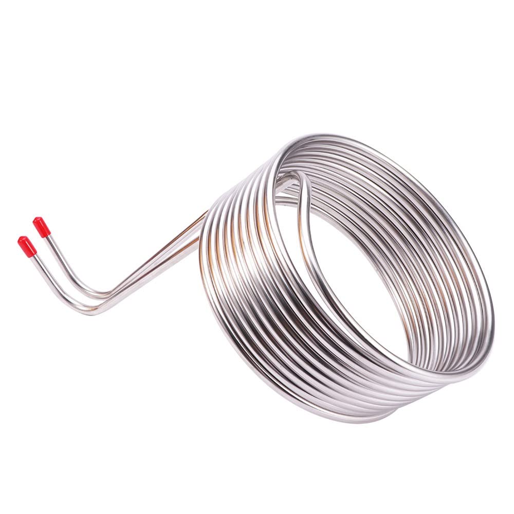 Tubo Enfriador De 35 Cm For Máquina De Elaboración De Vino, Enfriador De Mosto En Espiral For Elaboración Casera, Serpentín De Enfriamiento De Cerveza De Acero Inoxidable