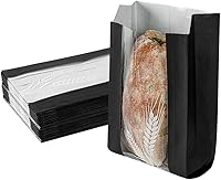 Vista 4 de Restaurantware Bag Tek - Bolsas de papel de pan de 6 x 2.8 x 10 pulgadas, 100 bolsas de papel de baguette a prueba de grasa, microperforadas