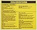 Brady 93513 Vinyl Hazardous Material Label , Black On Yellow, 3 3/4" Height x 4 1/2" Width, Legend "Chloroform " (25 Labels per Package)
