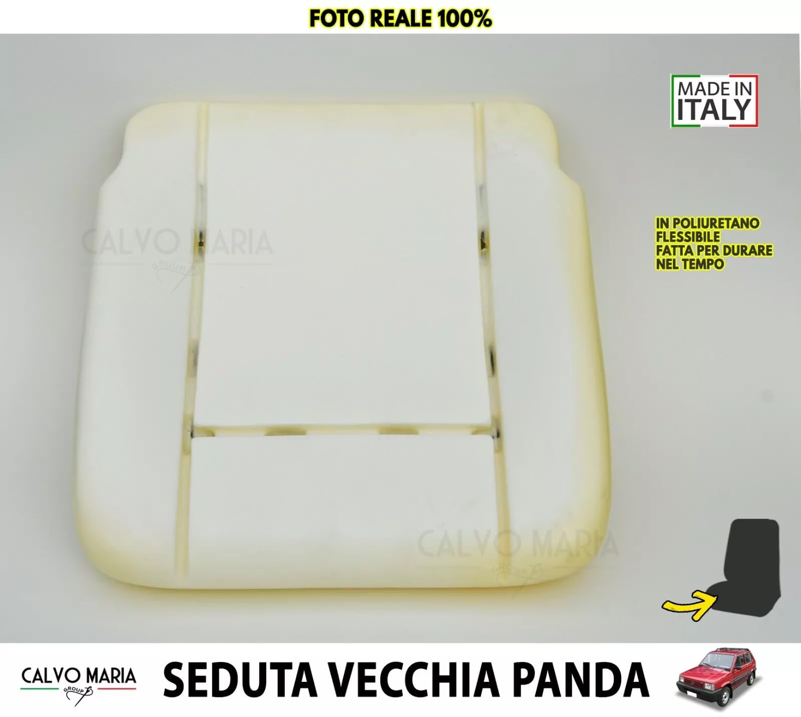 Imbottitura Seduta Cuscino Compatibile per Fiat Panda 141 dal 1986 al 2003