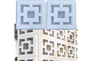 LCMOLDS Breeze Block Mold for Concrete Double Square Casting