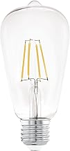 Eglo LED E27, Classic Bulb, Light for Retro Lighting, 7 Watts (60 Watt Equivalent), 806 Lumens, Warm White, 2700k, Edison ST64, Ø 2.5 inch
