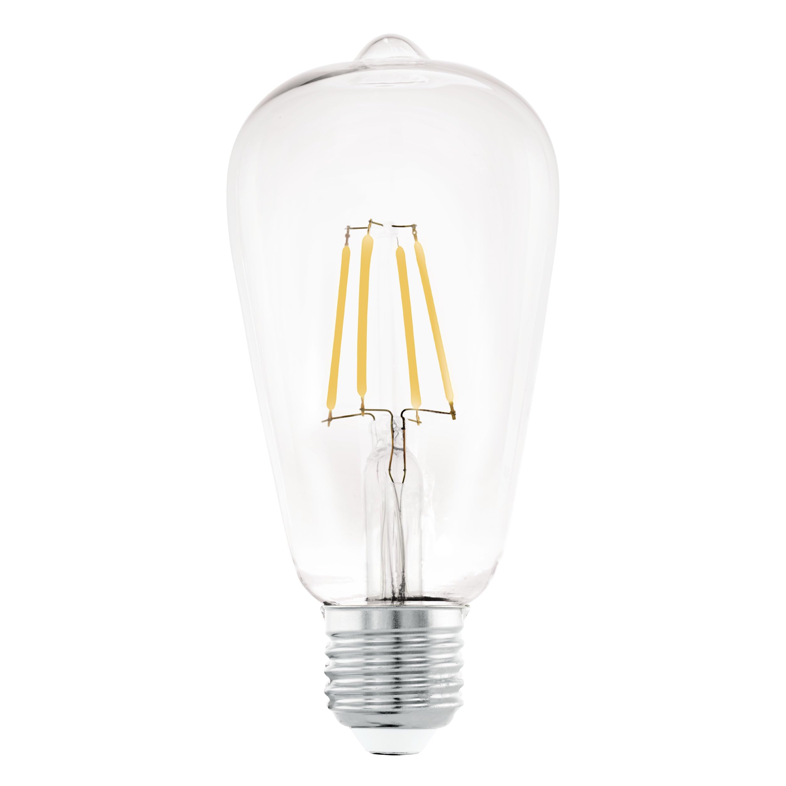 Eglo E27 LED Filament Light Bulb Piston Shape, Edison lamp for Retro Lighting 7 watt (Equivalent to 60 watt), 806 Lumen
