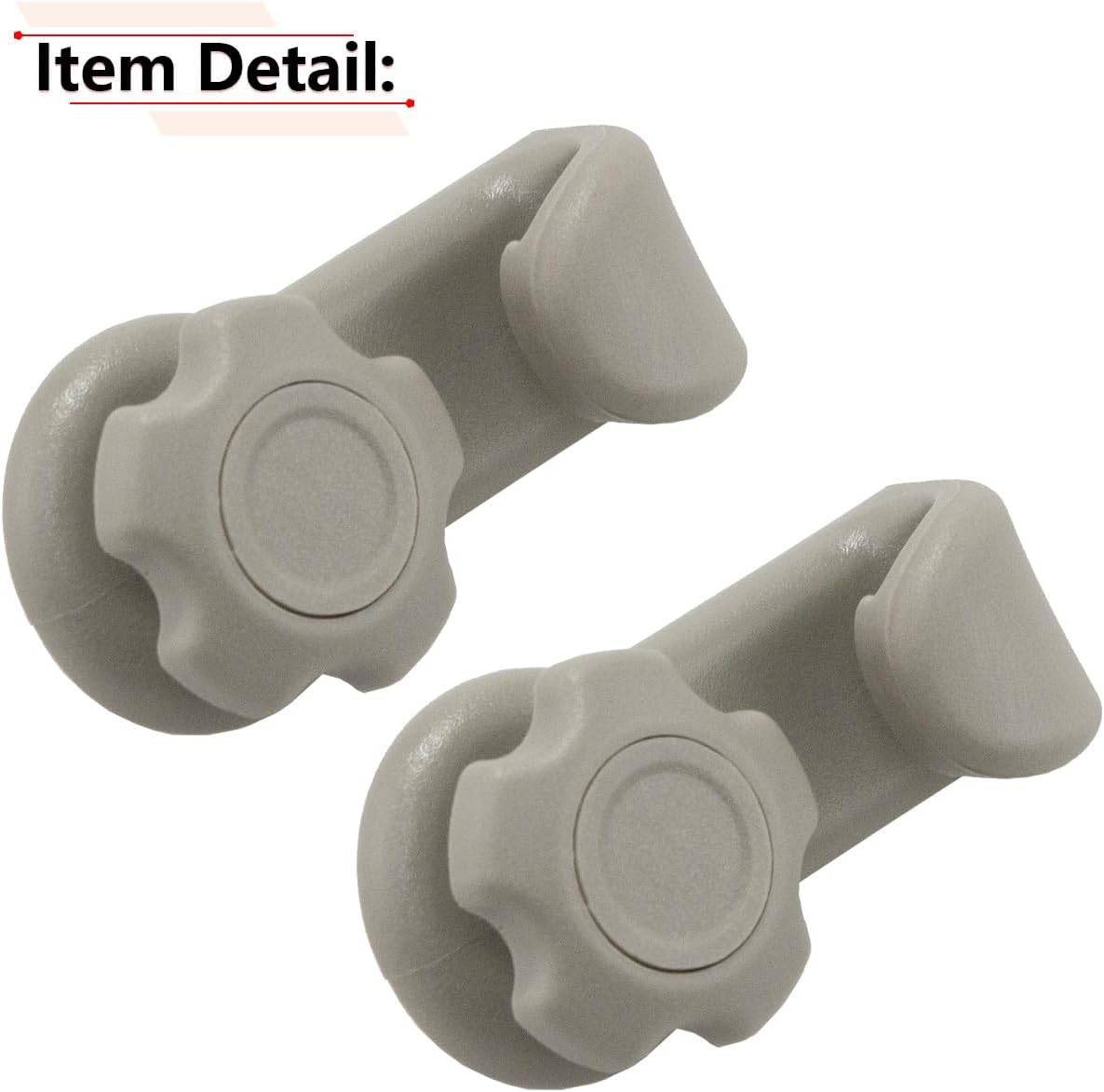 RLB-HILON 2PCS Trunk Luggage Compartment Hook Compatible with Toyota Model, for Sienna 2011-2015, for Camry 2009-2022, for Avalon 2009-2022, for Venza 2009-2015, Beige Color