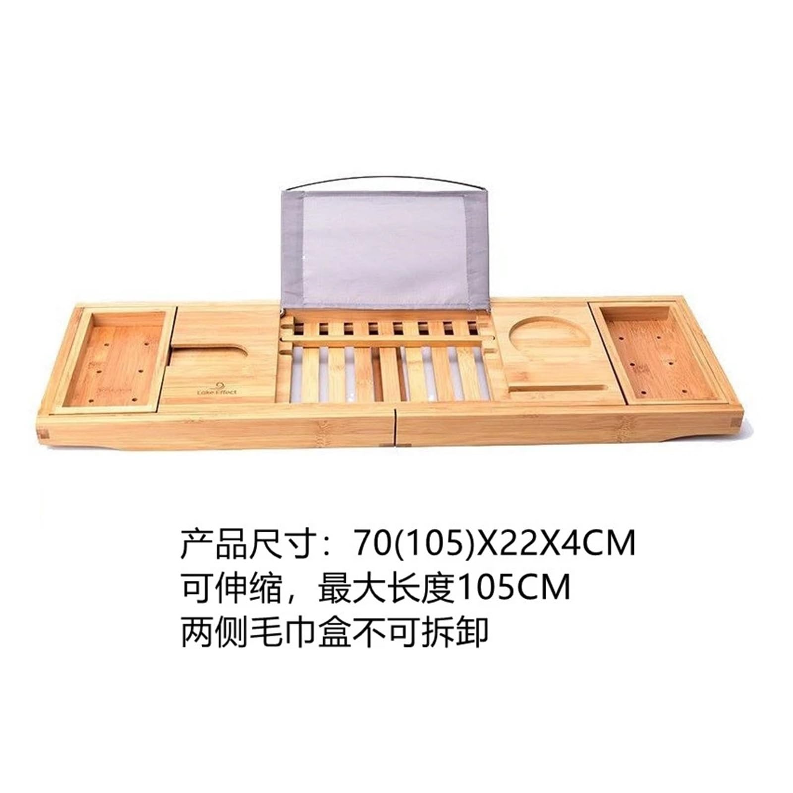 Bandeja ajustable de bambú antideslizante y expandible, ideal para hoteles, baños, cubos de madera, impermeable, accesorios de calidad de spa