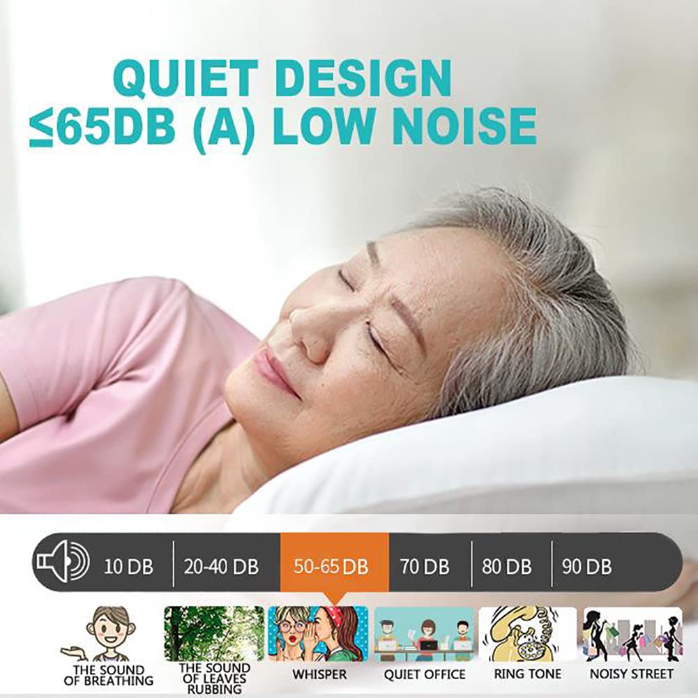 Aspiratore portatile per muco, forte aspirazione, regolazione continua della pressione, design silenzioso, tubo in silicone per flemma, saliva e aspirazione pus