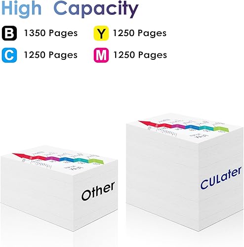 Miniatura 3 de 067 Cartucho de tóner remanufacturado de repuesto para impresora Canon LBP633Cdw LBP632Cdw MF653Cdw MF654Cdw MF656Cdw (1 negro, 1 cian, 1 magenta, 1