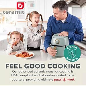 Daashceramictasticrispexpressairfryer26qtoilfreecookingadjustabletimernonstickceramiccoatingcompactsizeforsmallkitchensfastheatingforfrieschickensage Urban Country Home Decor Daash ceramic tasti crisp express air fryer 26qt oil free cooking adjustable timer non stick ceramic coating compact size for small kitchens fast heating for fries chicken sage urban country home decor