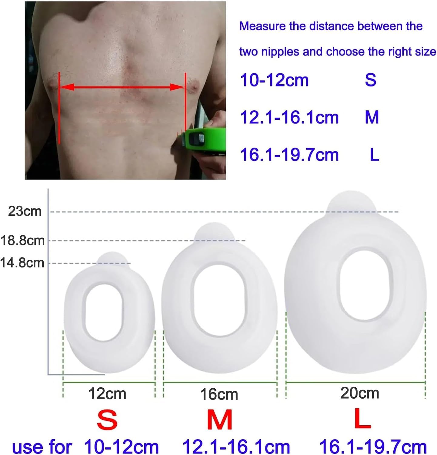 Soporte esternal para Pectus Excavatum, corrector de pecho de silicona médica, ajustable, para adultos y niños