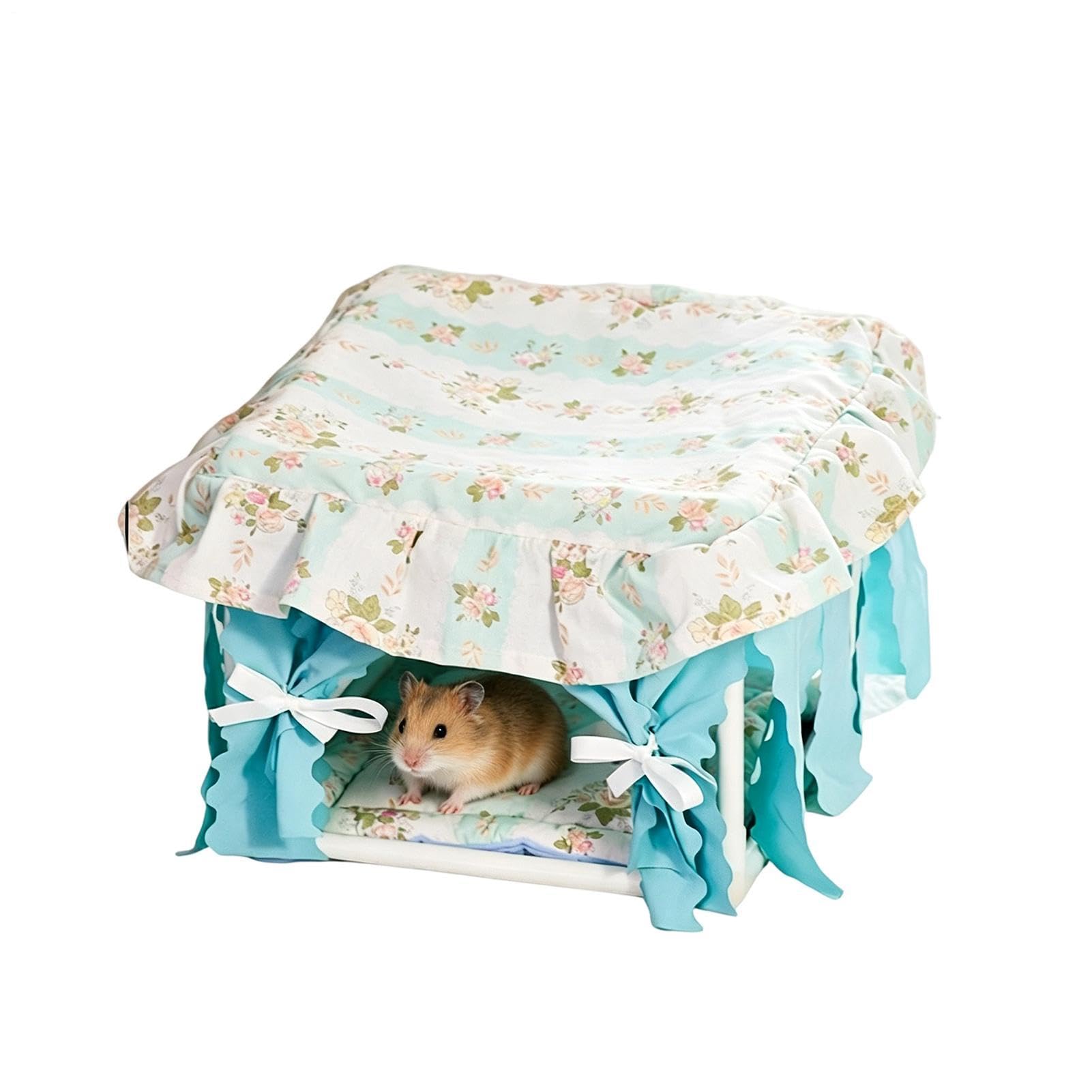 DzpKrka Hamster Bed, Fabric Hiding Sleeping Washable Nest, Hamster Hiding Bed, for Small Animal Bunny Chinchilla Mouse Indoor Outdoor Table Chair Home House