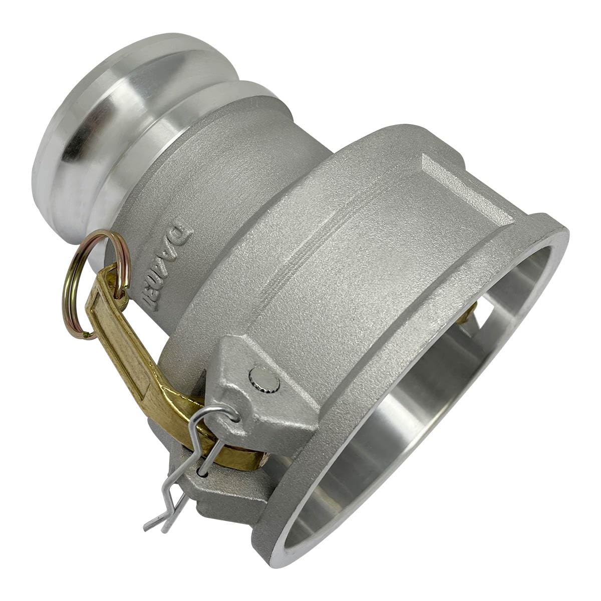 Gloxco Conector de manguera DA tipo de aluminio y ranura para cámara, reductor, Camlock hembra de 4 pulgadas x Camlock macho de 3 pulgadas (CAM-4030-DA-AL)